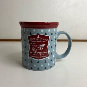 Balsam Farms Christmas Tree Farmhouse Coffee Mug Large Holiday Truck Cocoa Cup
